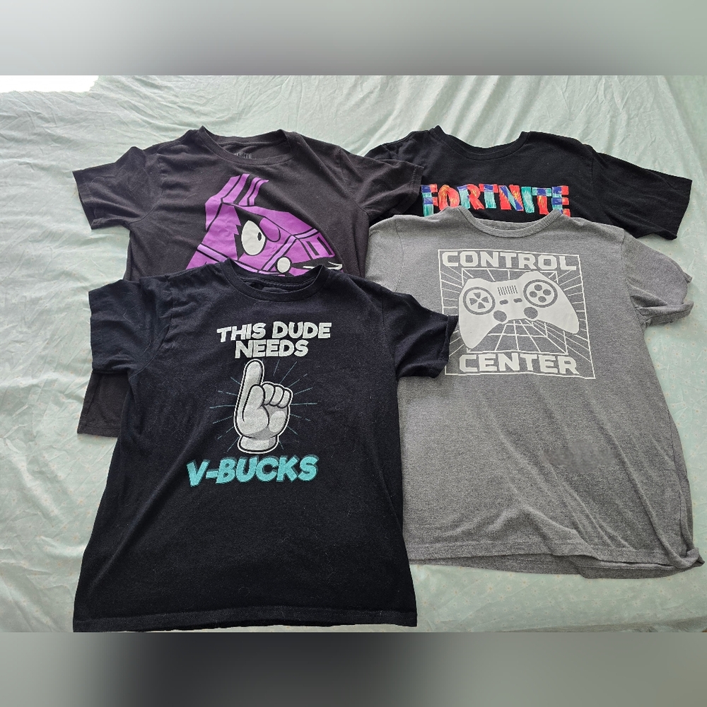 Kids Fortnite TShirt Bundle - Black and Gray